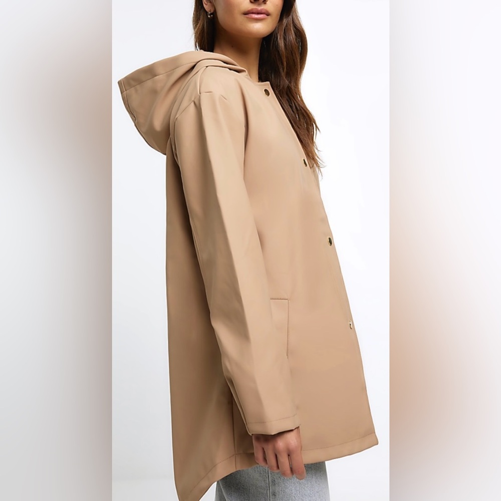 River Island Rain Coat Brown size Small